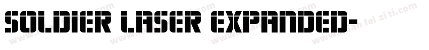 soldier laser expanded字体转换